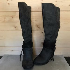 Over the Knee Wedge Boots